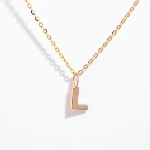- L - Necklace | 9ct Gold