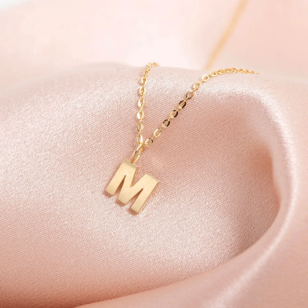 - M - Necklace | 9ct Gold