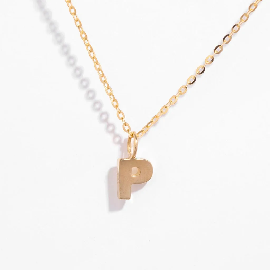 - P - Necklace | 9ct Gold