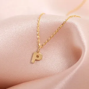 - P - Necklace | 9ct Gold
