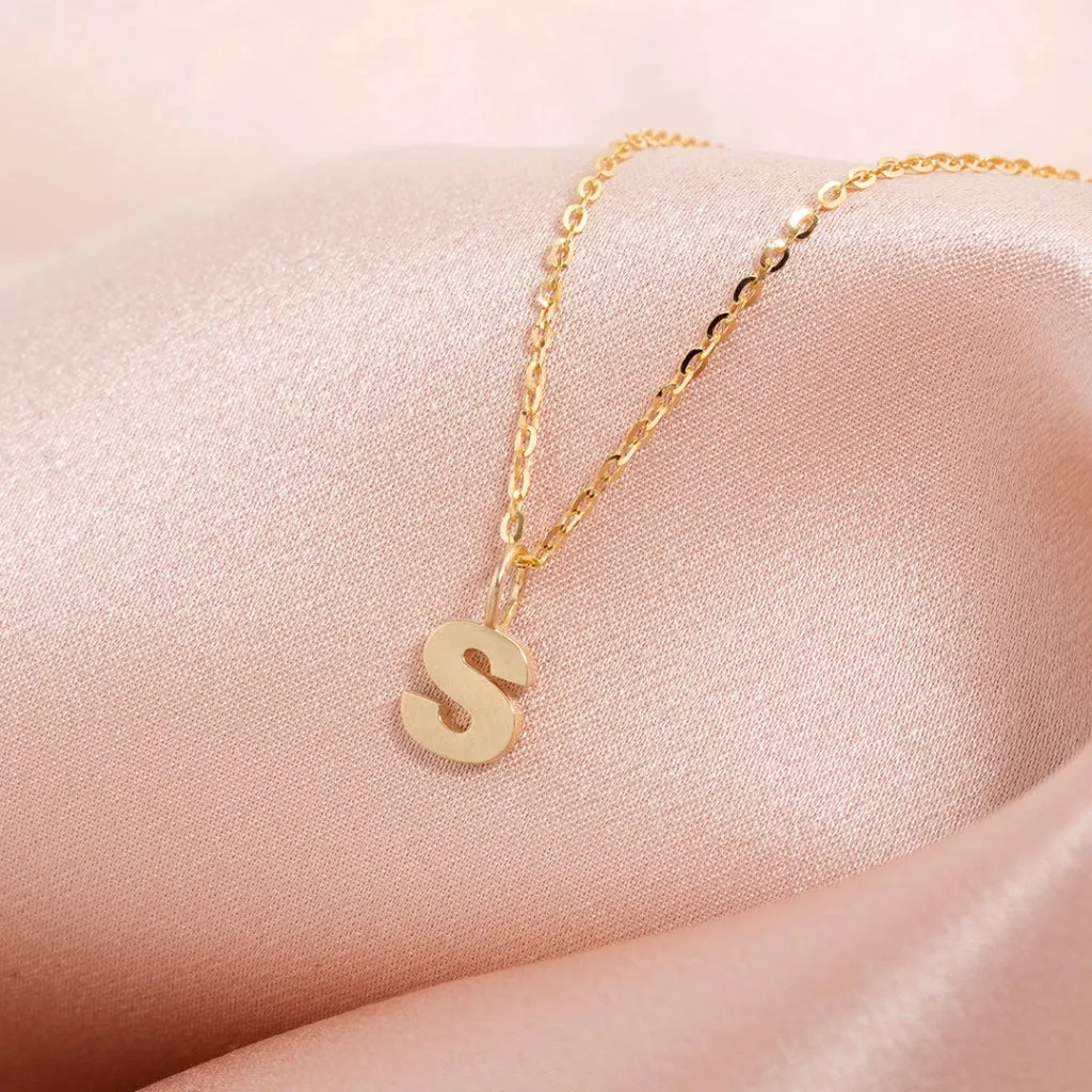 - S - Necklace | 9ct Gold