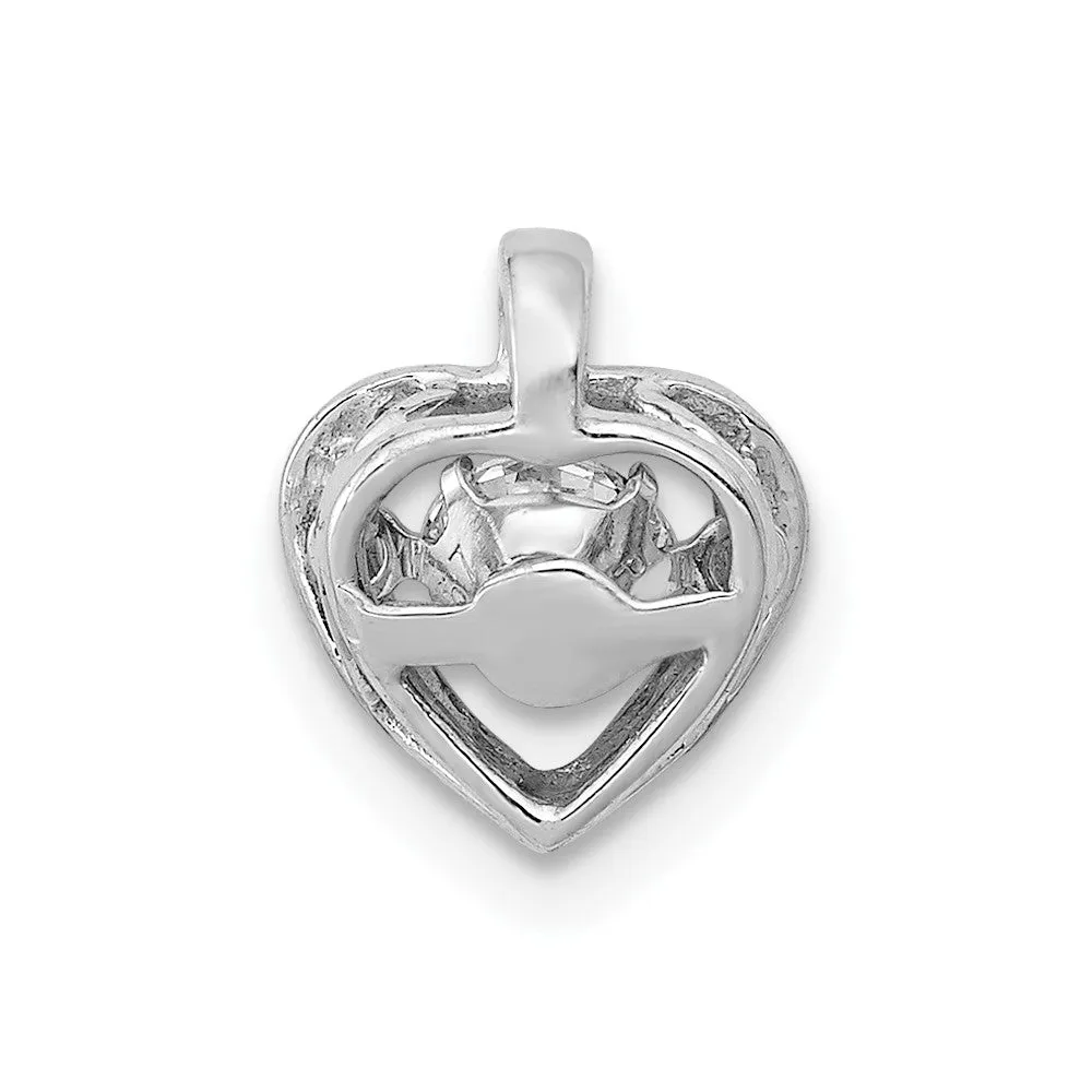 14K Gold Vibrant Lab Grown Diamond Pendant (0.25ct, VS, G-H)