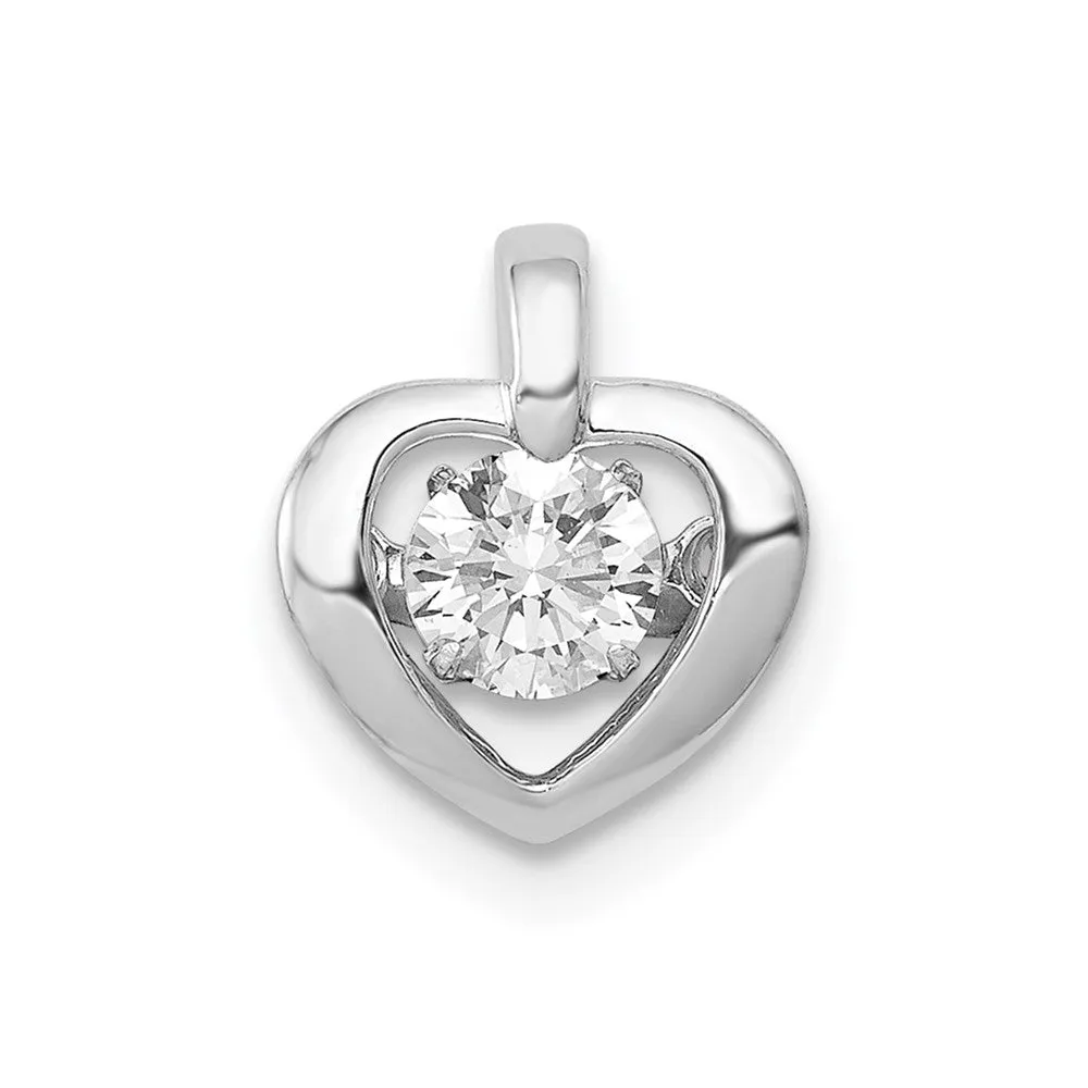 14K Gold Vibrant Lab Grown Diamond Pendant (0.25ct, VS, G-H)