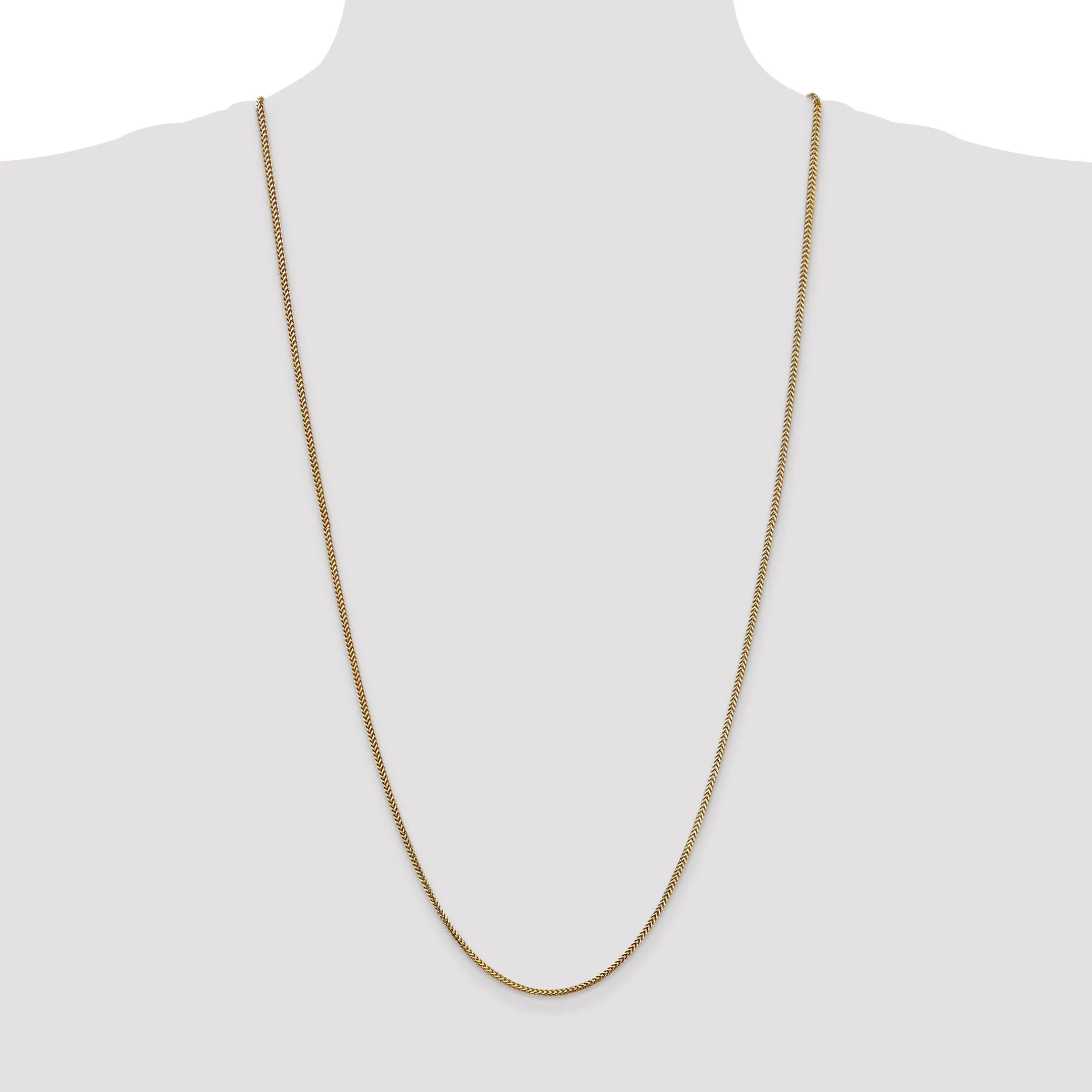 14k Yellow Gold Polished 1.50mm Franco Chain