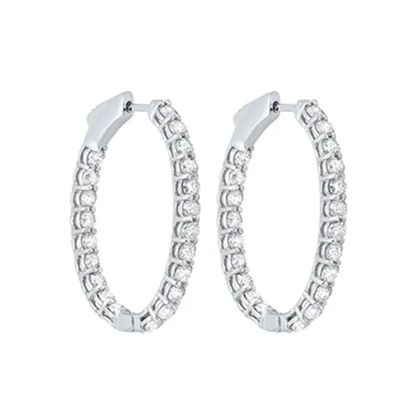 14KT White & Pink Gold Fancy Fashion Earrings
