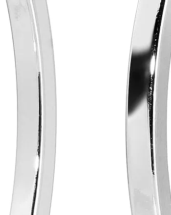 1.5" Ava Hoops Silver | Silver
