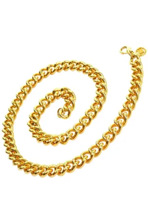 1980's Vintage Givenchy Heavy Gold Chain Necklace