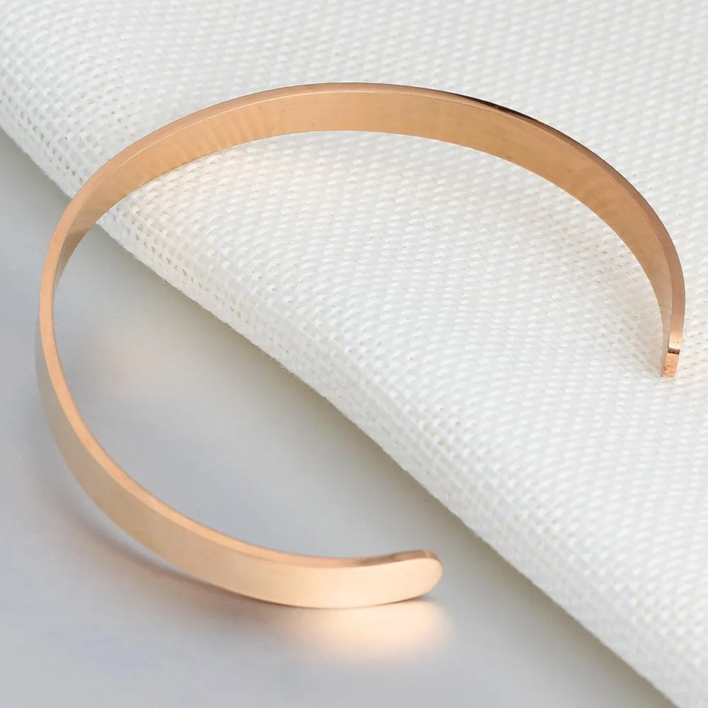 5mm Personalized  Engraved Stainless Steel