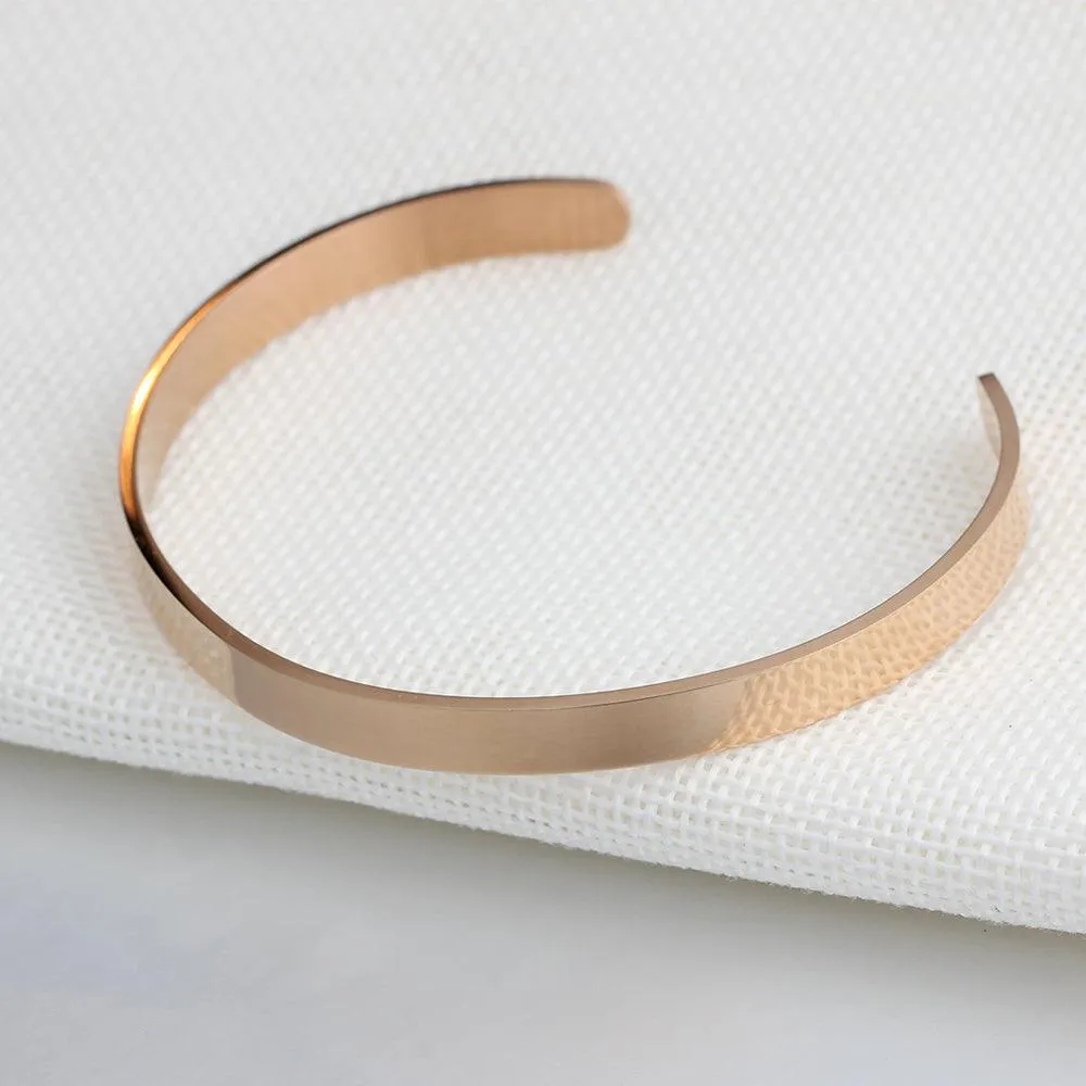 5mm Personalized  Engraved Stainless Steel