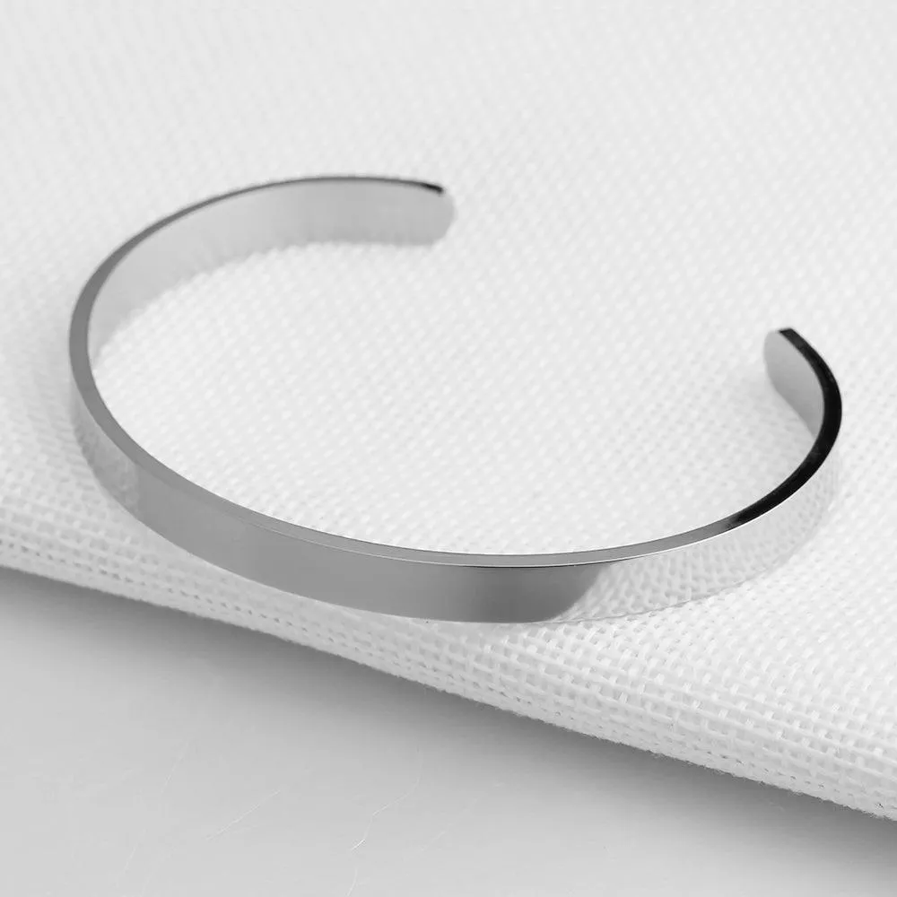 5mm Personalized  Engraved Stainless Steel