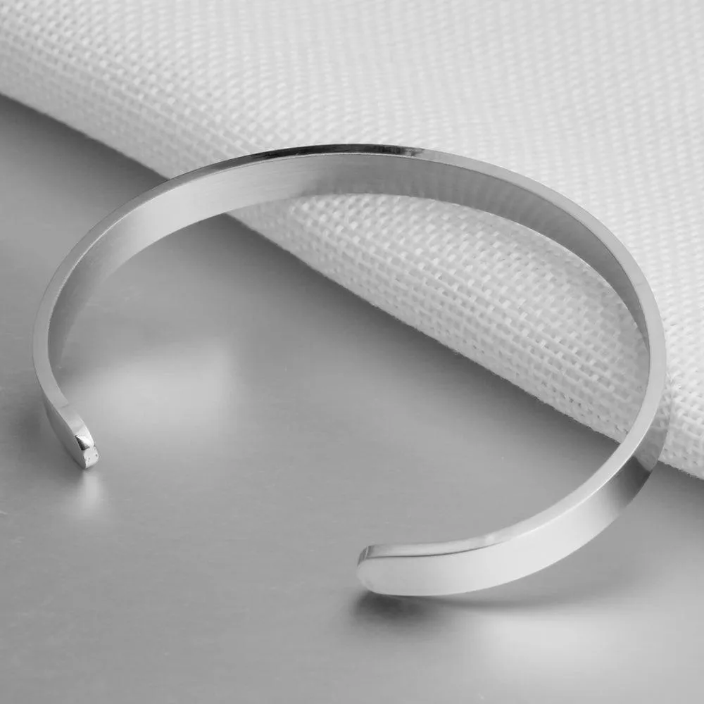 5mm Personalized  Engraved Stainless Steel