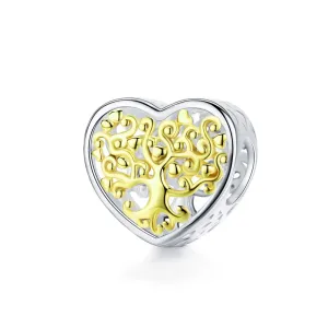 925 Sterling Silver Diy Bracelet Accessories Heart Beads