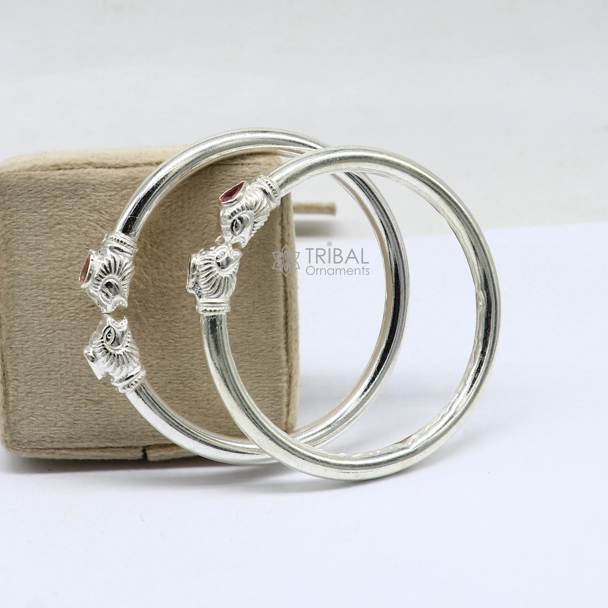925 sterling silver handmade lion face design cultural trendy kada bracelet for men's and girl's, best delicate Light weight jewelry nsk675