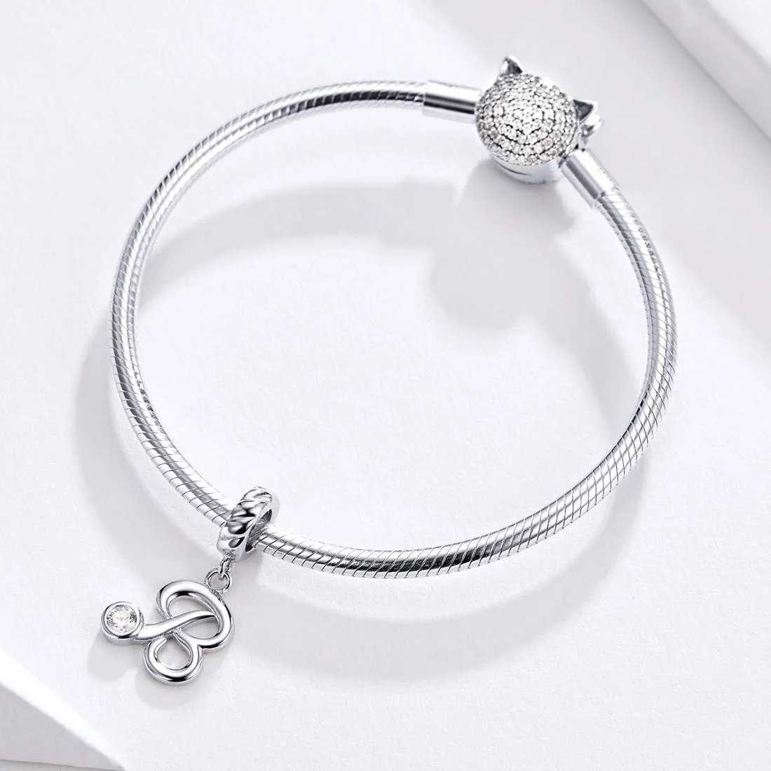 925 Sterling Silver Personalized Letter Pendant For Diy Bracelets And Necklaces Style - Y