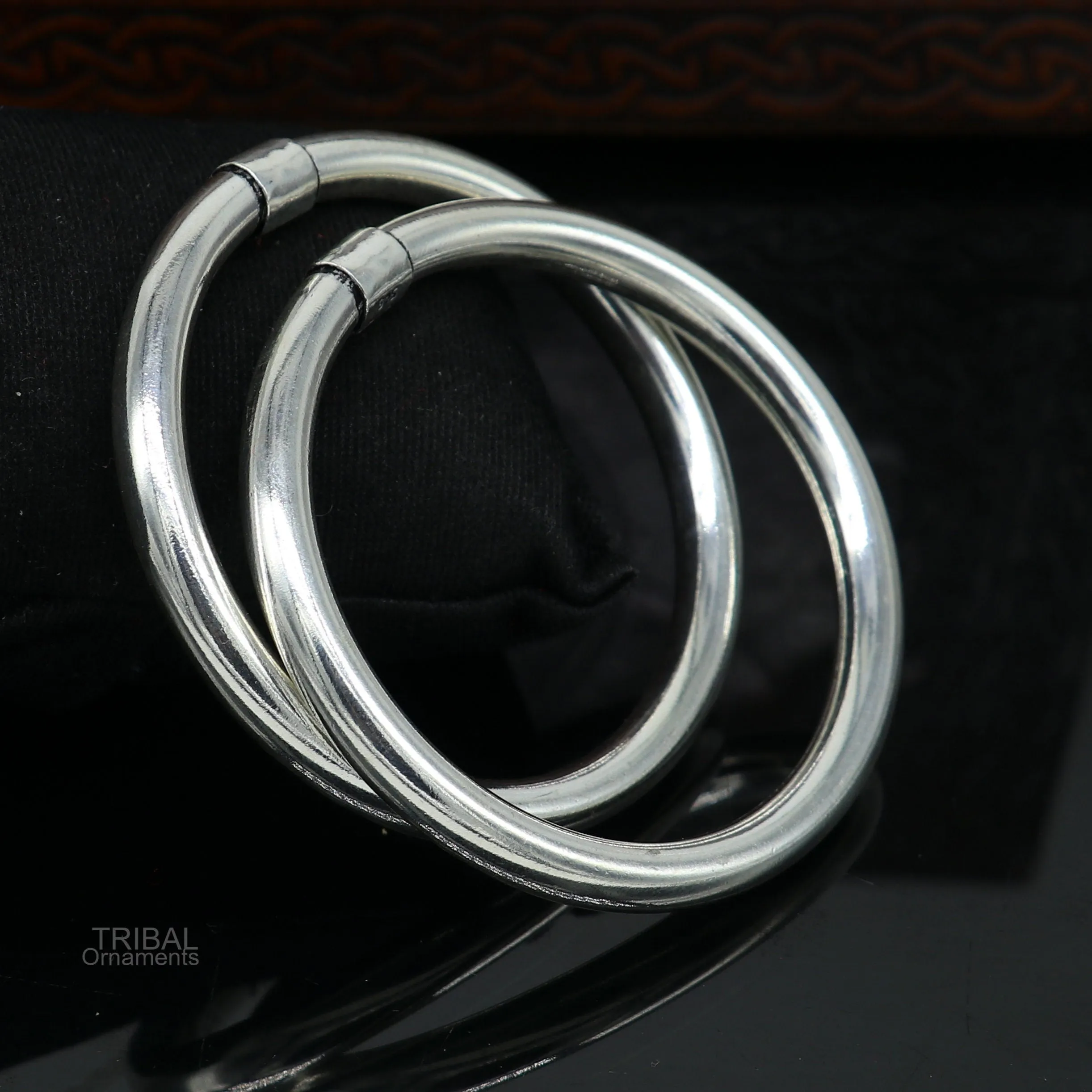 925 sterling silver plain shiny bright bangle bracelet kada, excellent personalized gifting stylish fancy bangle men's or girls ba136