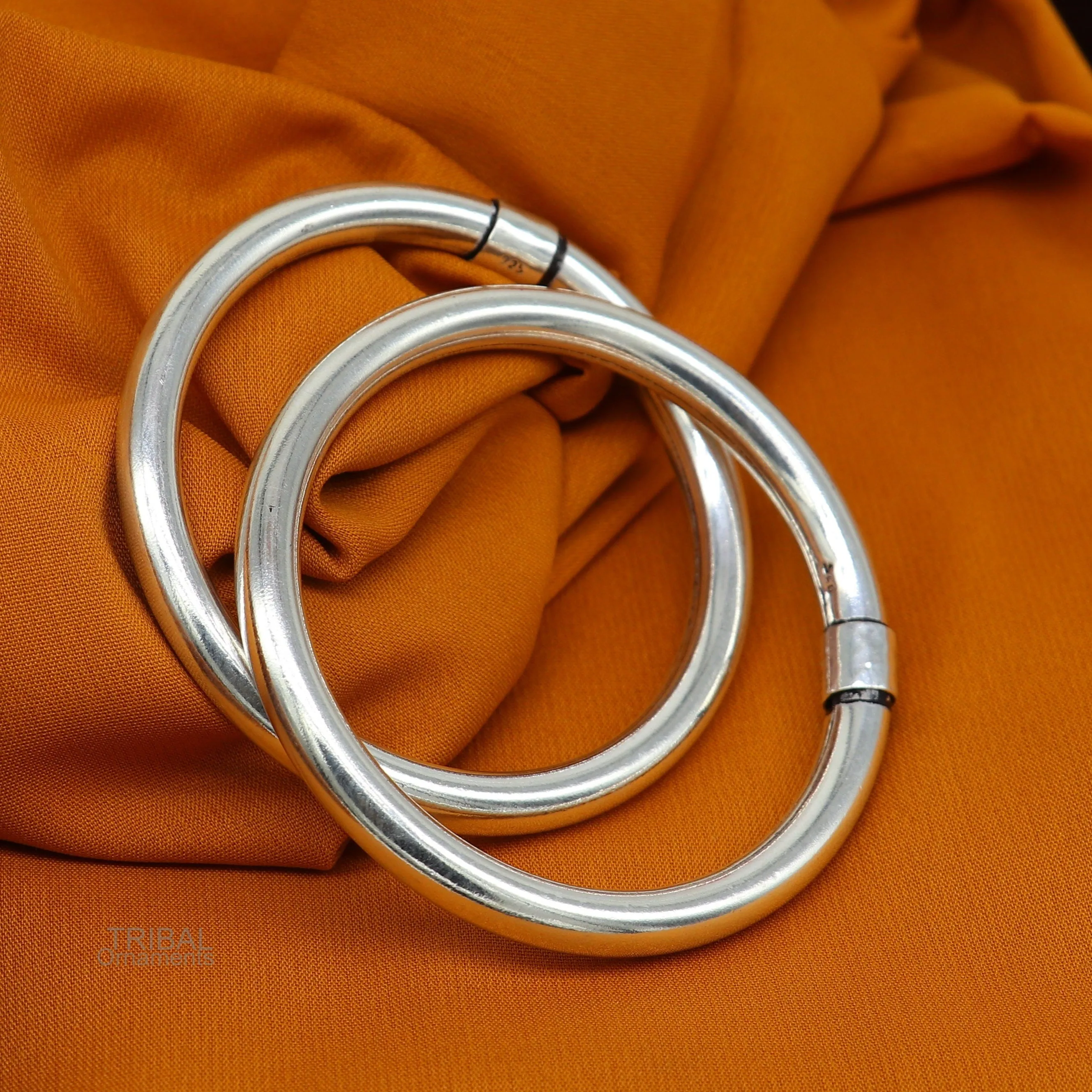 925 sterling silver plain shiny bright bangle bracelet kada, excellent personalized gifting stylish fancy bangle men's or girls ba136
