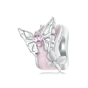 925 Sterling Silver Platinum Butterfly Silicone Diy Beads