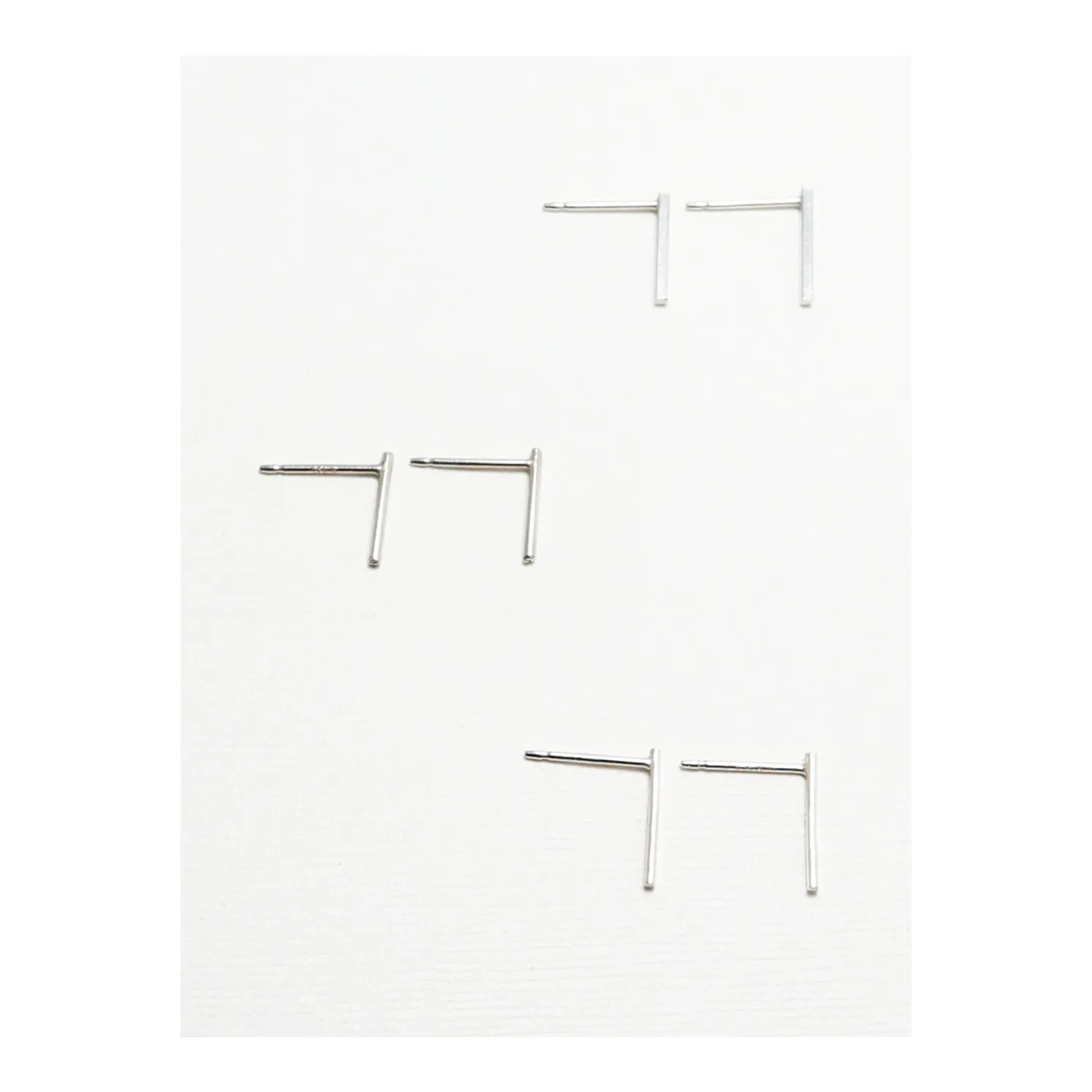 Accent Silver Classic Stud Earrings