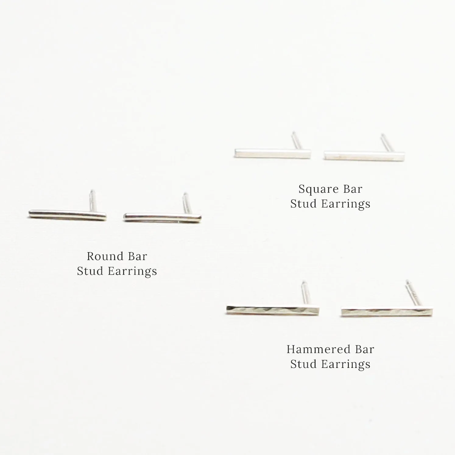 Accent Silver Classic Stud Earrings
