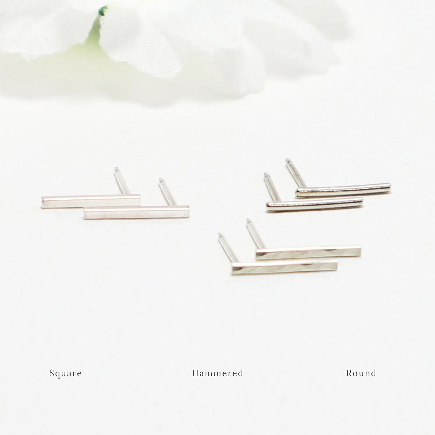 Accent Silver Classic Stud Earrings
