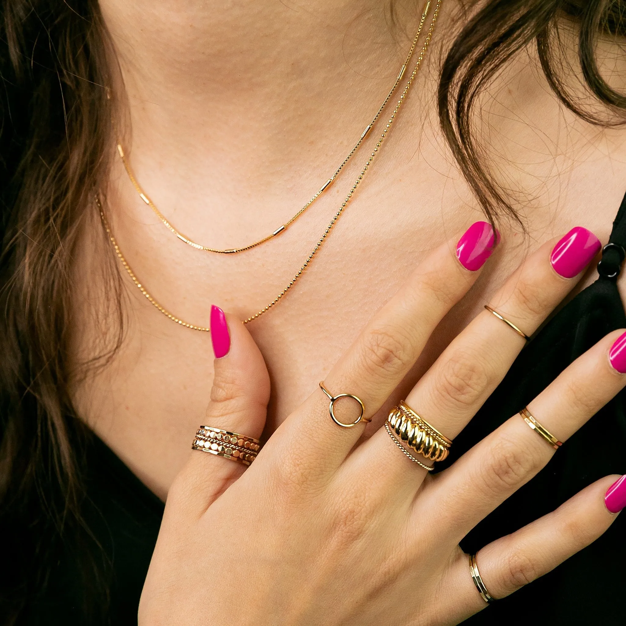 Alba   Corsica Chain Necklace Layering Set