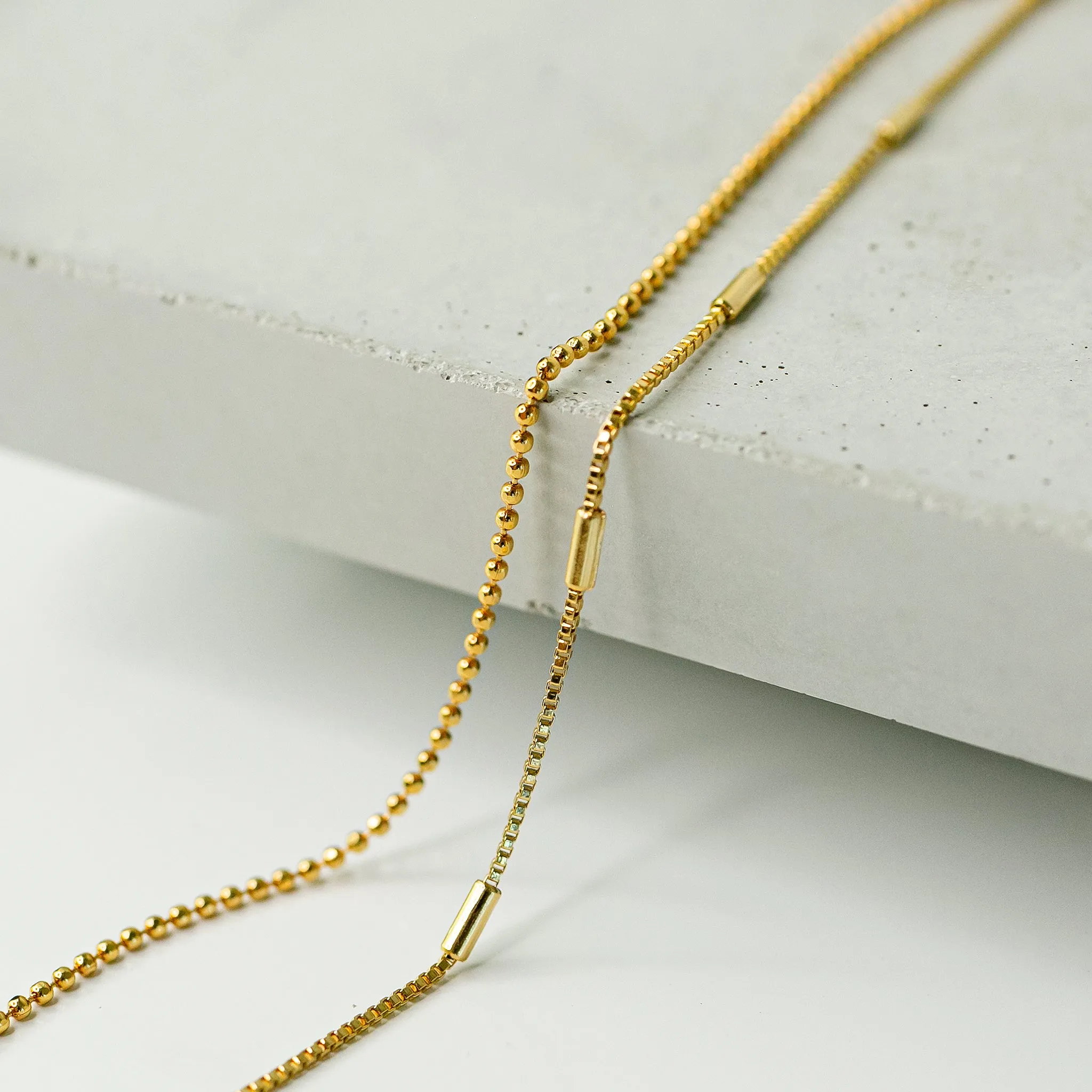 Alba   Corsica Chain Necklace Layering Set