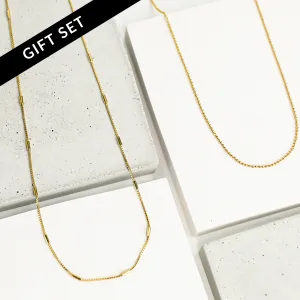 Alba   Corsica Chain Necklace Layering Set