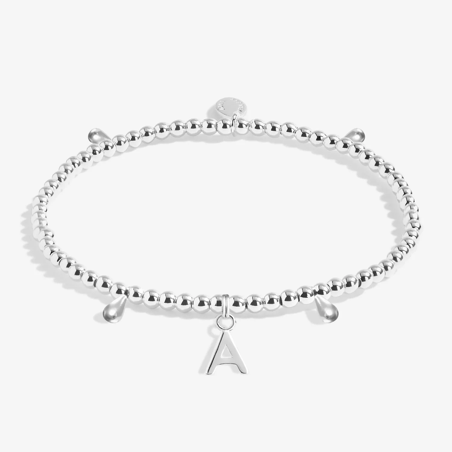 Alphabet A Little A Silver Plated Bracelet 7742