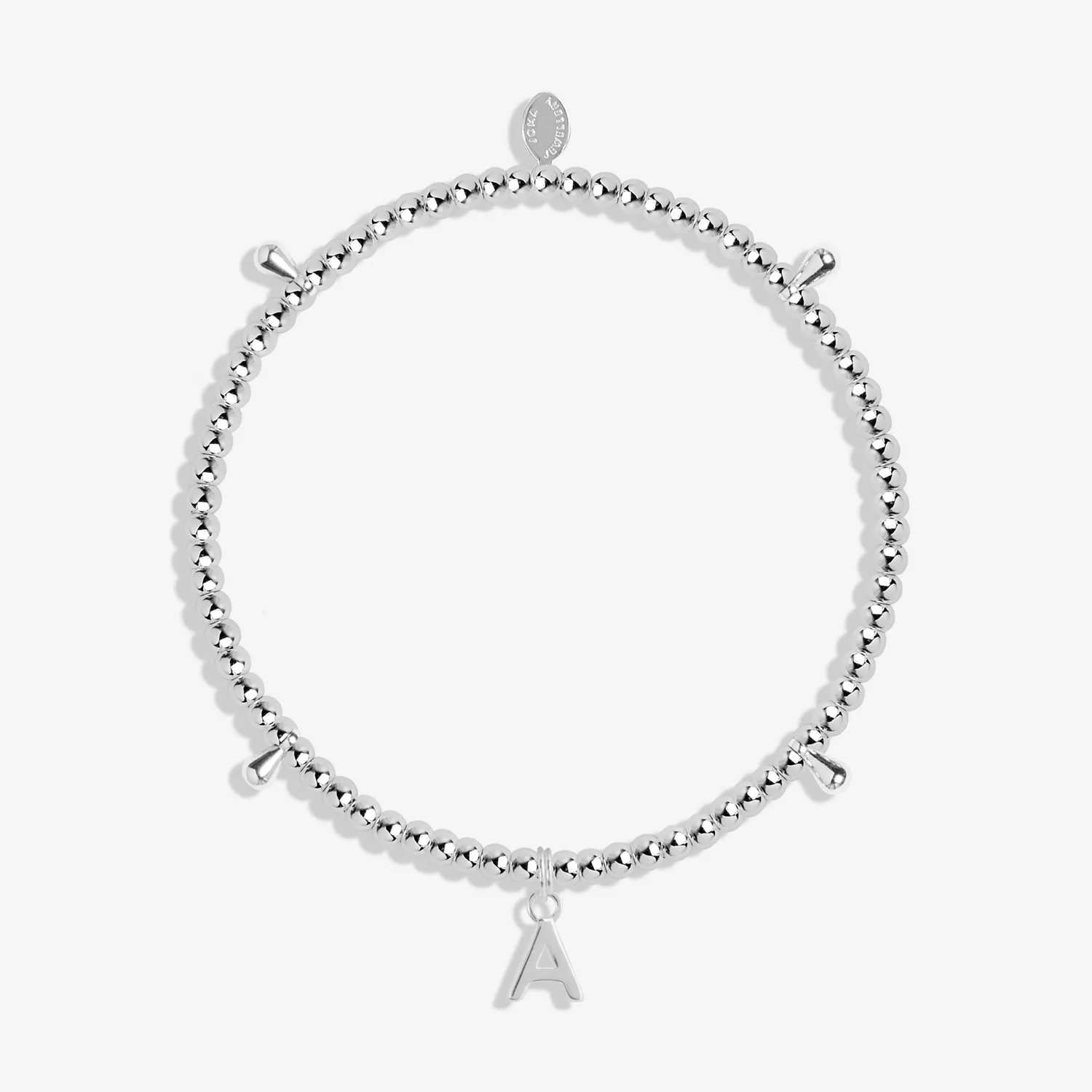 Alphabet A Little A Silver Plated Bracelet 7742