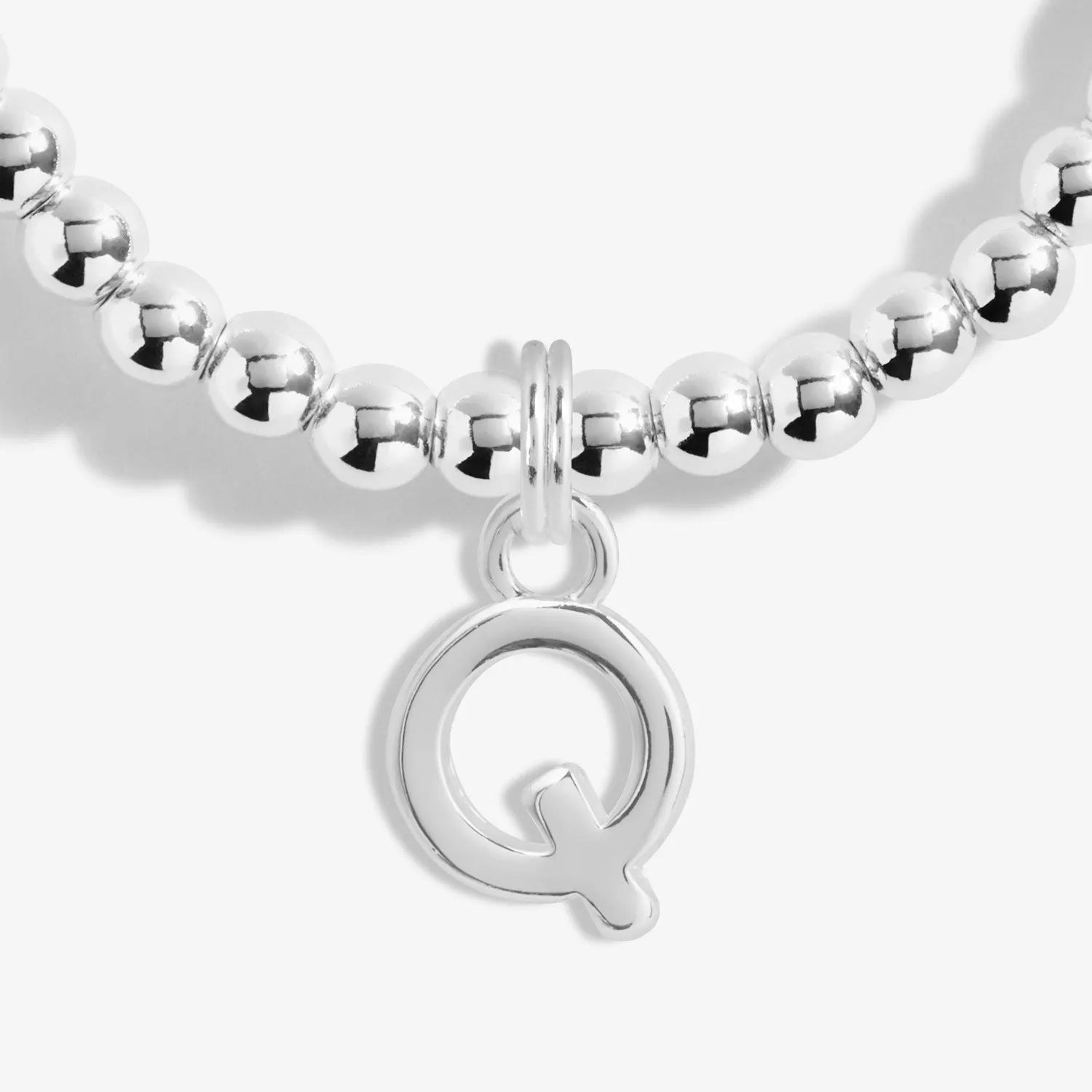 Alphabet A Little Q Silver Plated Bracelet 7758