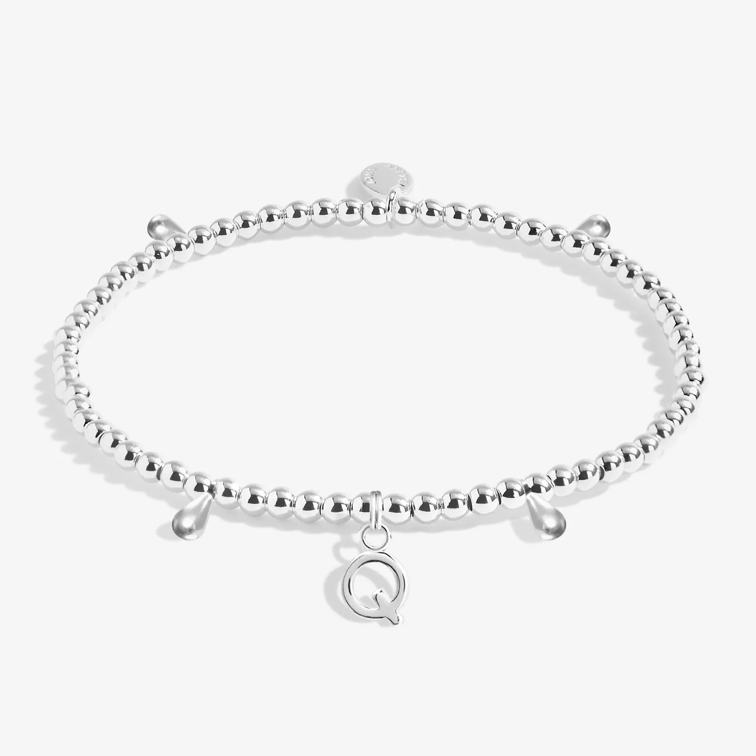Alphabet A Little Q Silver Plated Bracelet 7758
