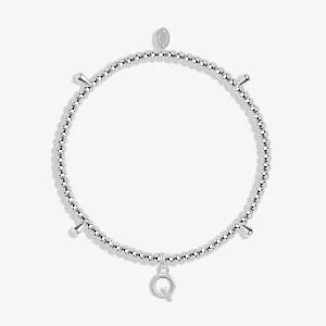 Alphabet A Little Q Silver Plated Bracelet 7758