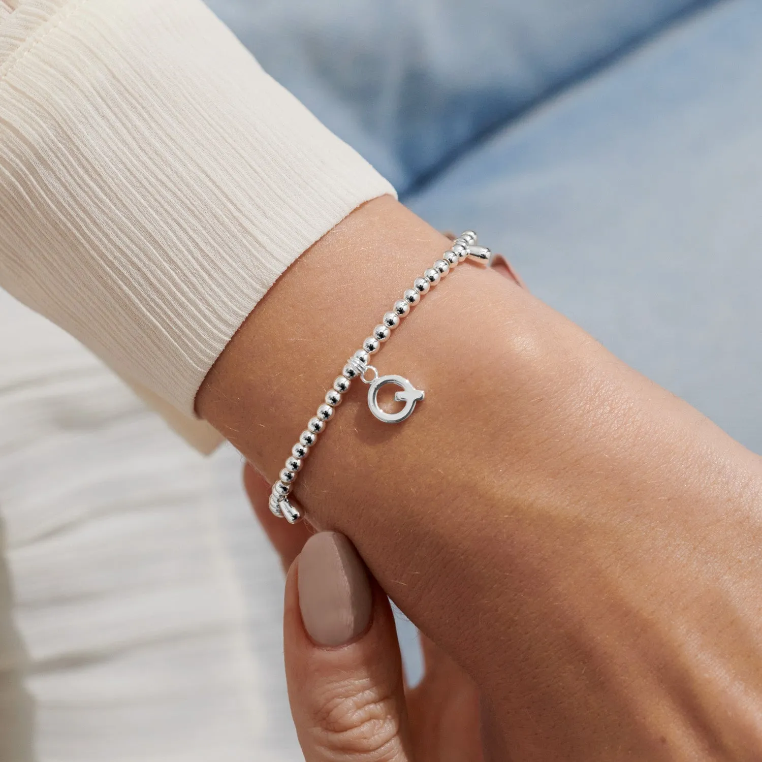 Alphabet A Little Q Silver Plated Bracelet 7758