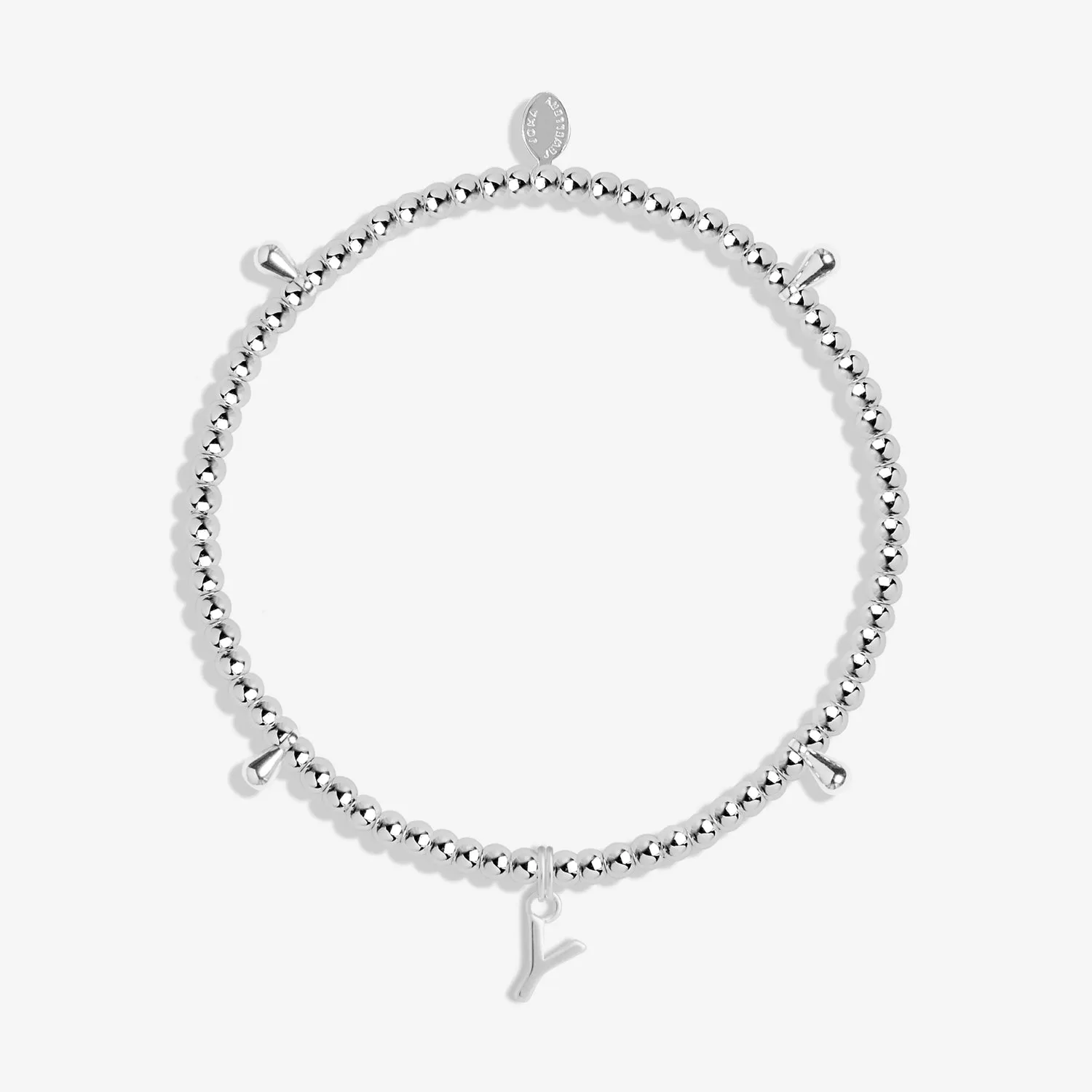 Alphabet A Little Y Silver Plated Bracelet 7766