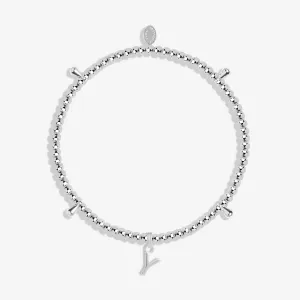 Alphabet A Little Y Silver Plated Bracelet 7766