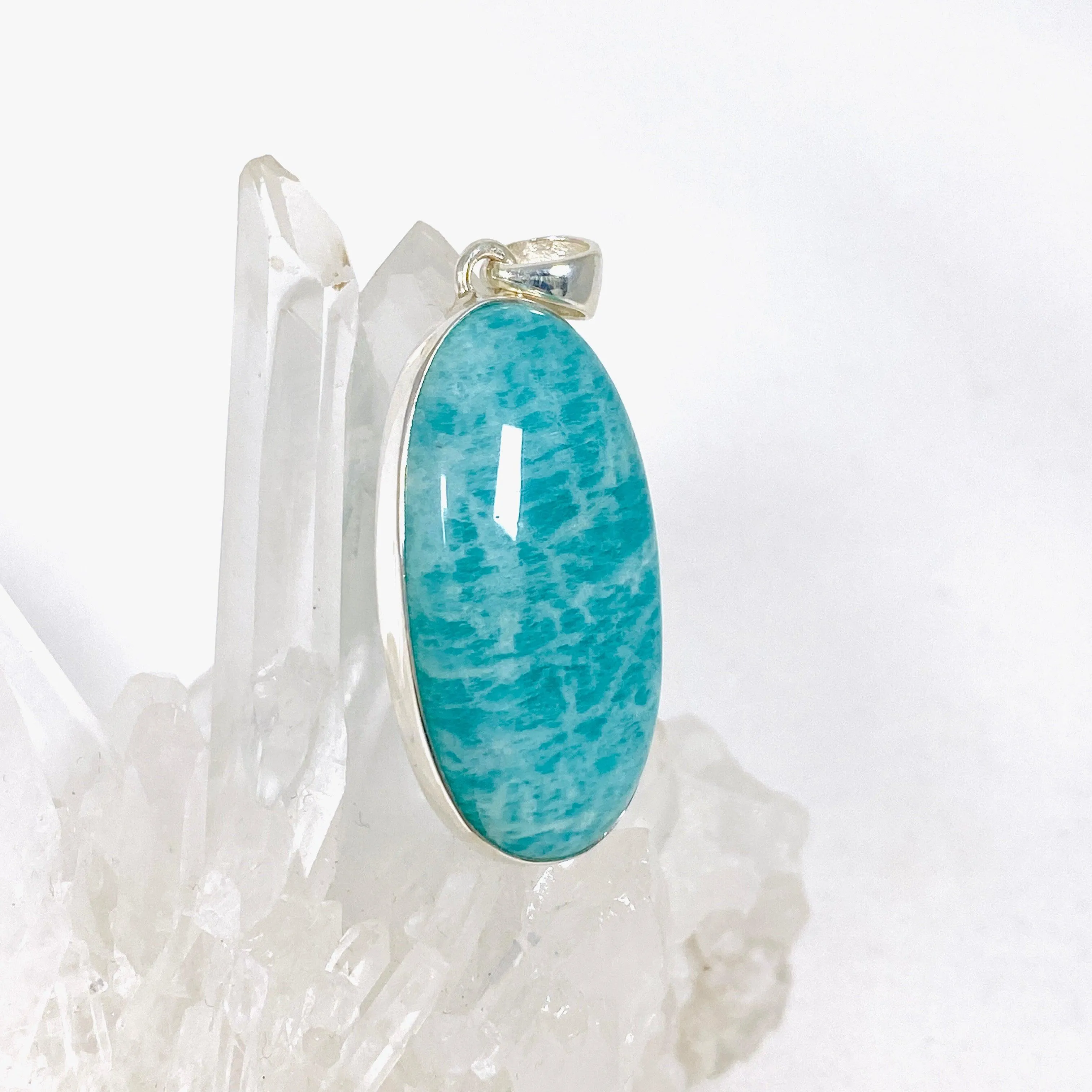 Amazonite oval pendant KPGJ3740