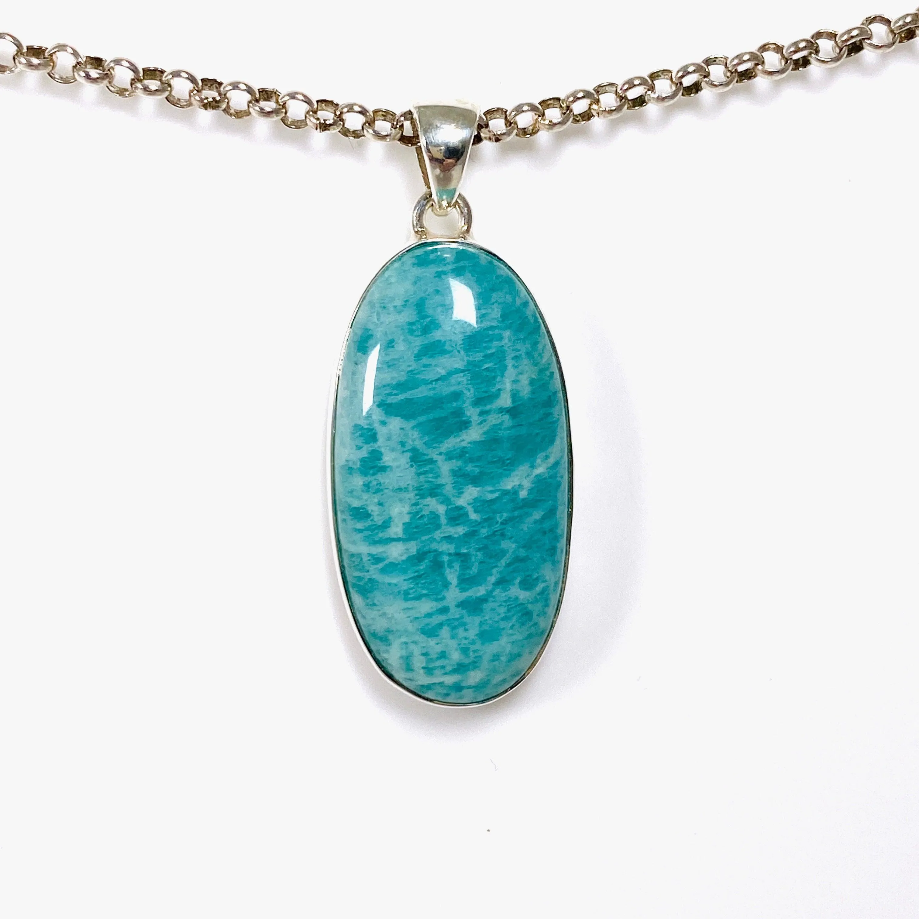 Amazonite oval pendant KPGJ3740
