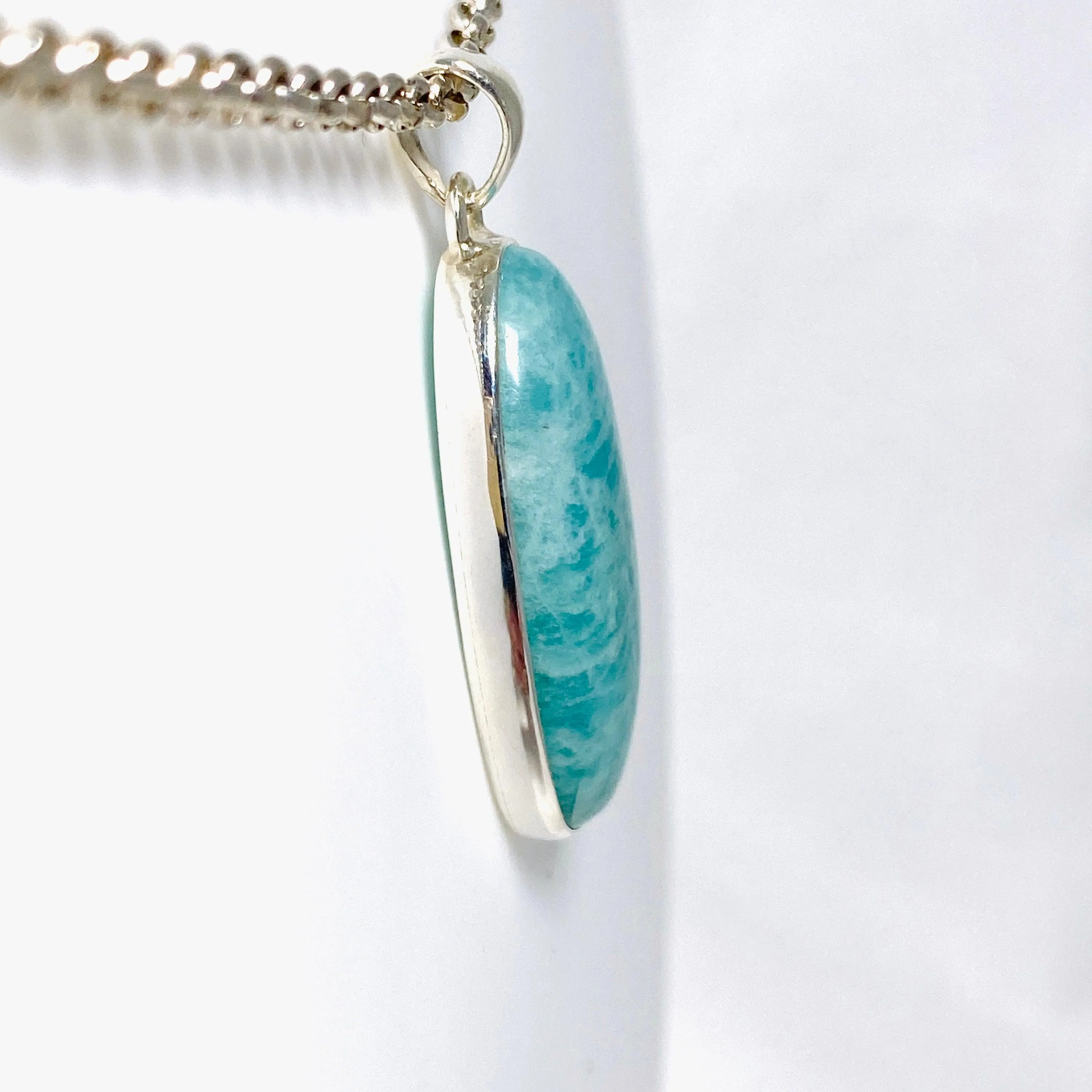 Amazonite oval pendant KPGJ3740