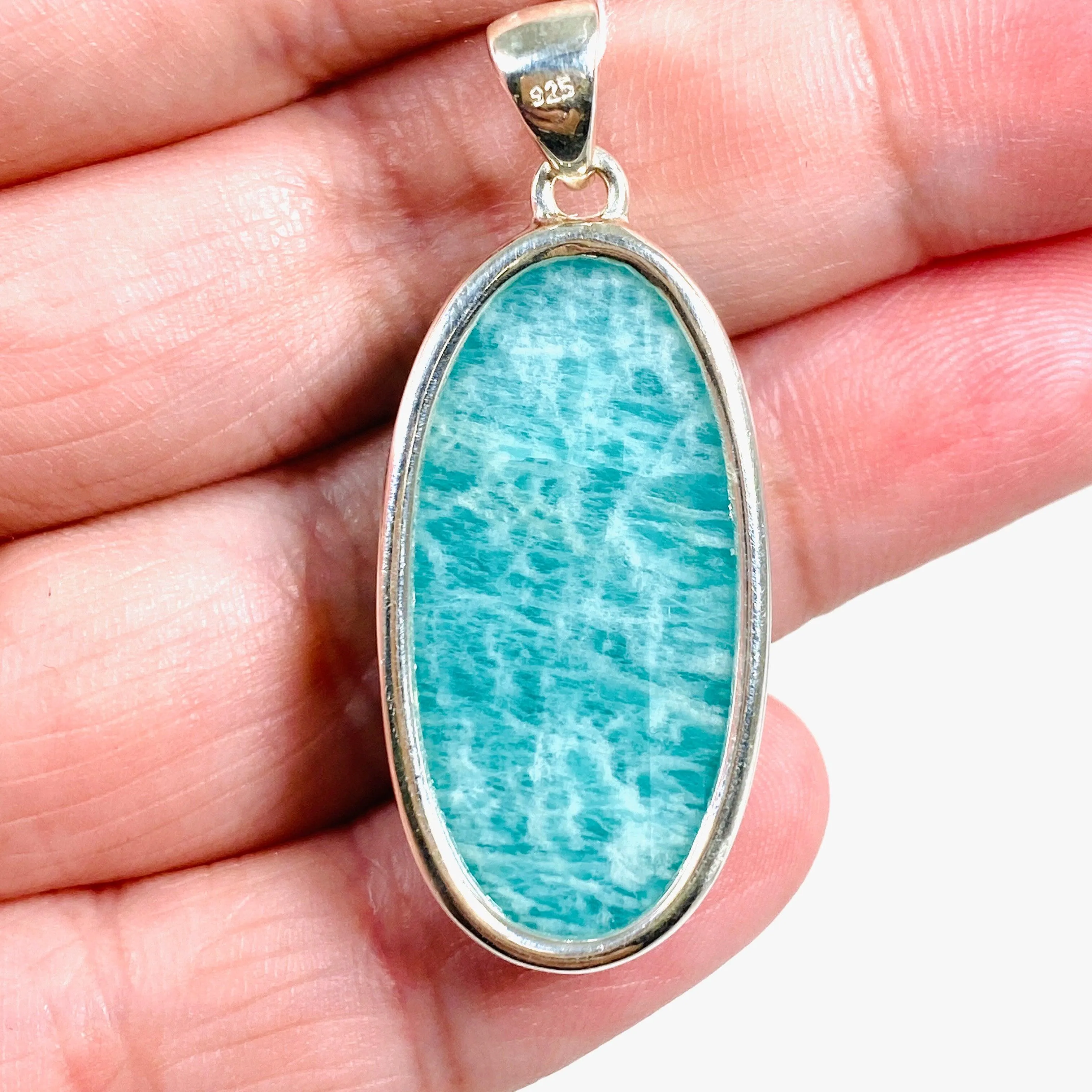 Amazonite oval pendant KPGJ3740