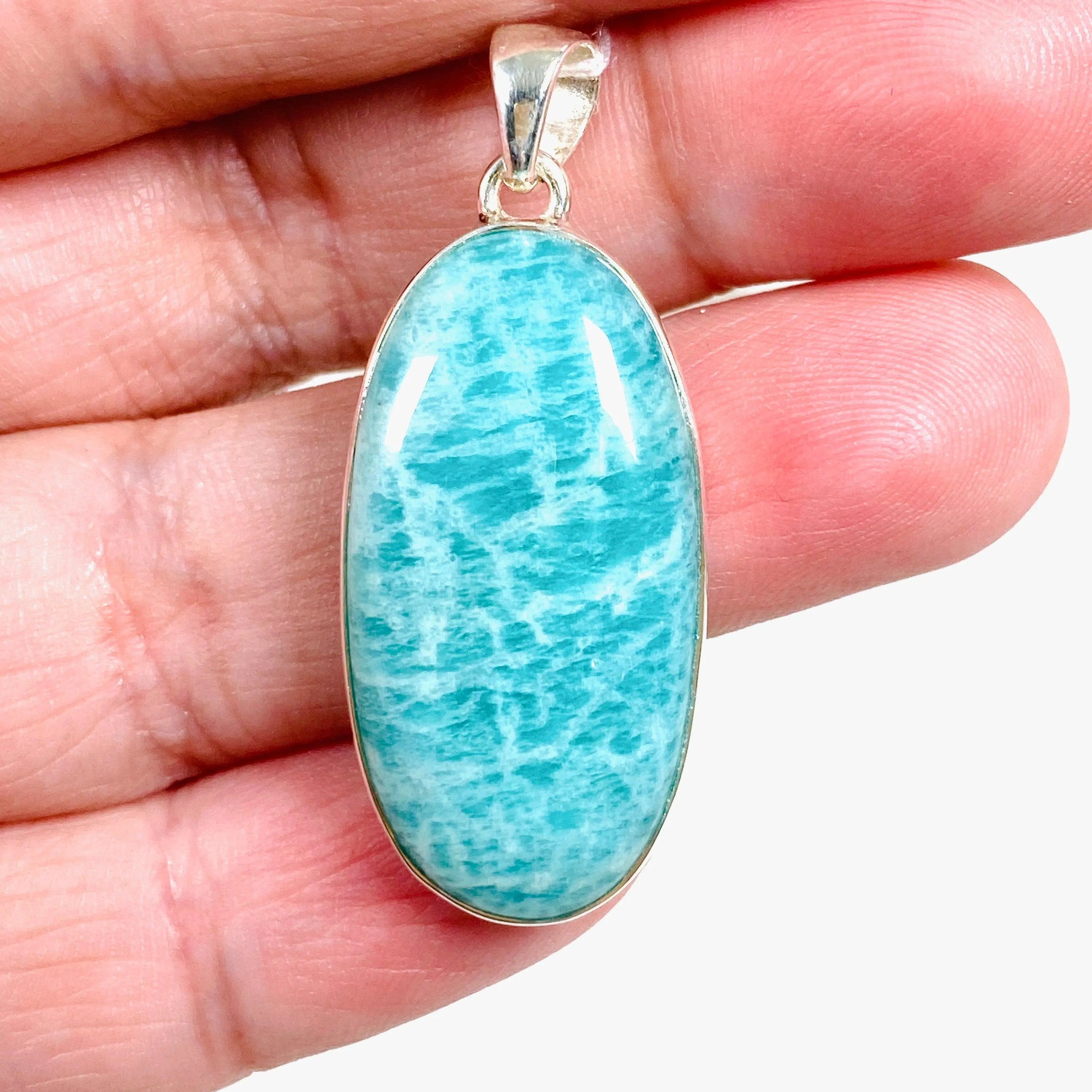 Amazonite oval pendant KPGJ3740