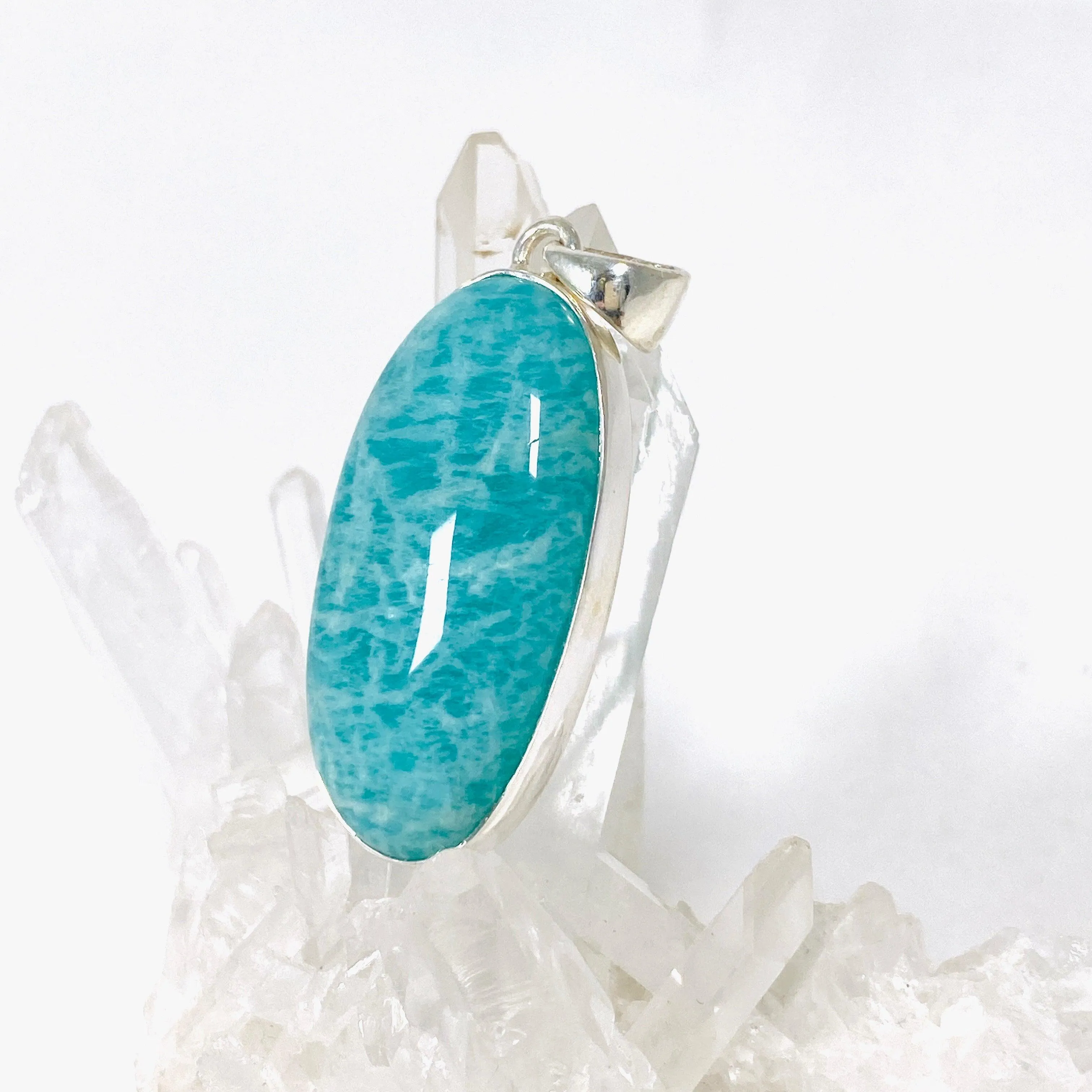 Amazonite oval pendant KPGJ3740