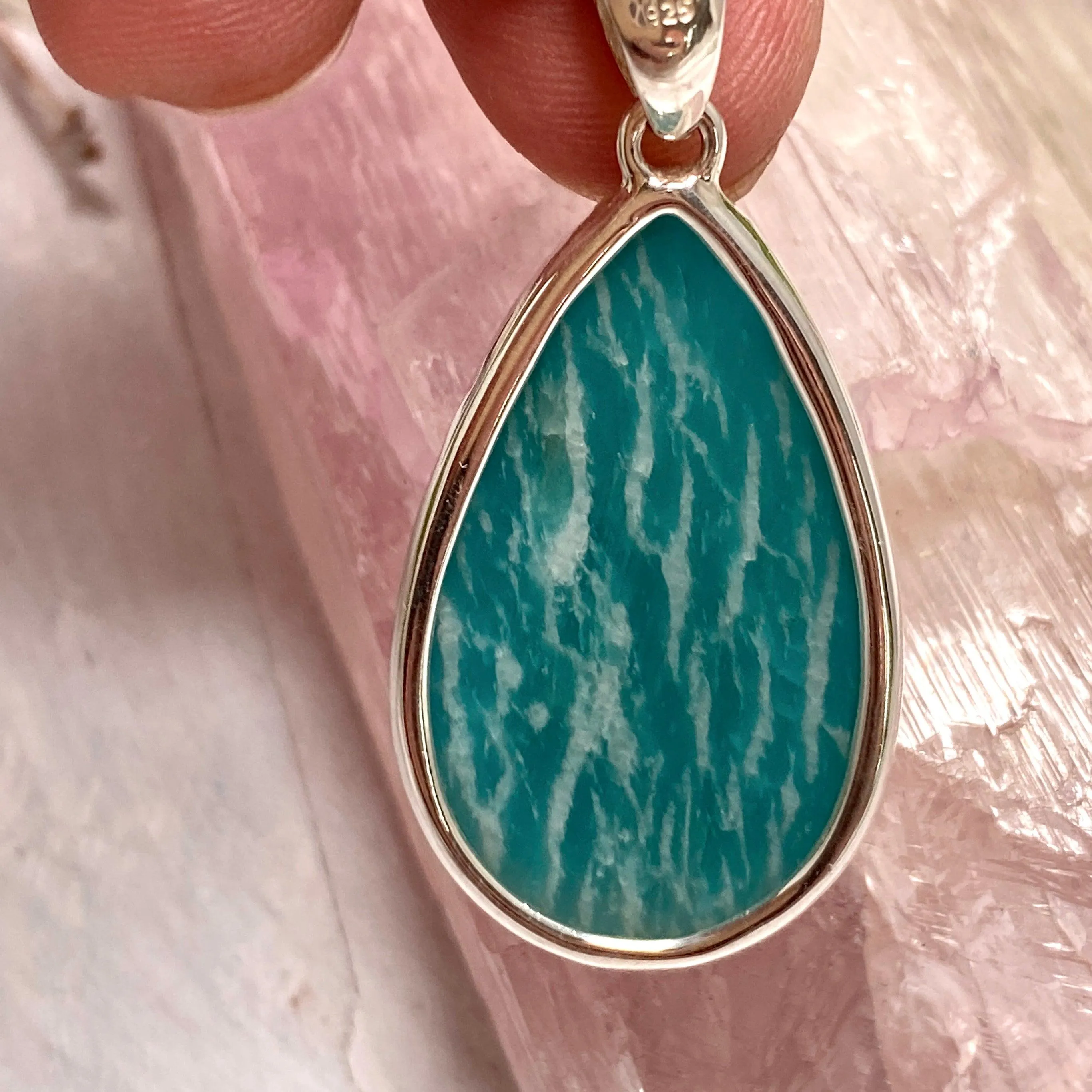 Amazonite teardrop pendant KPGJ2810