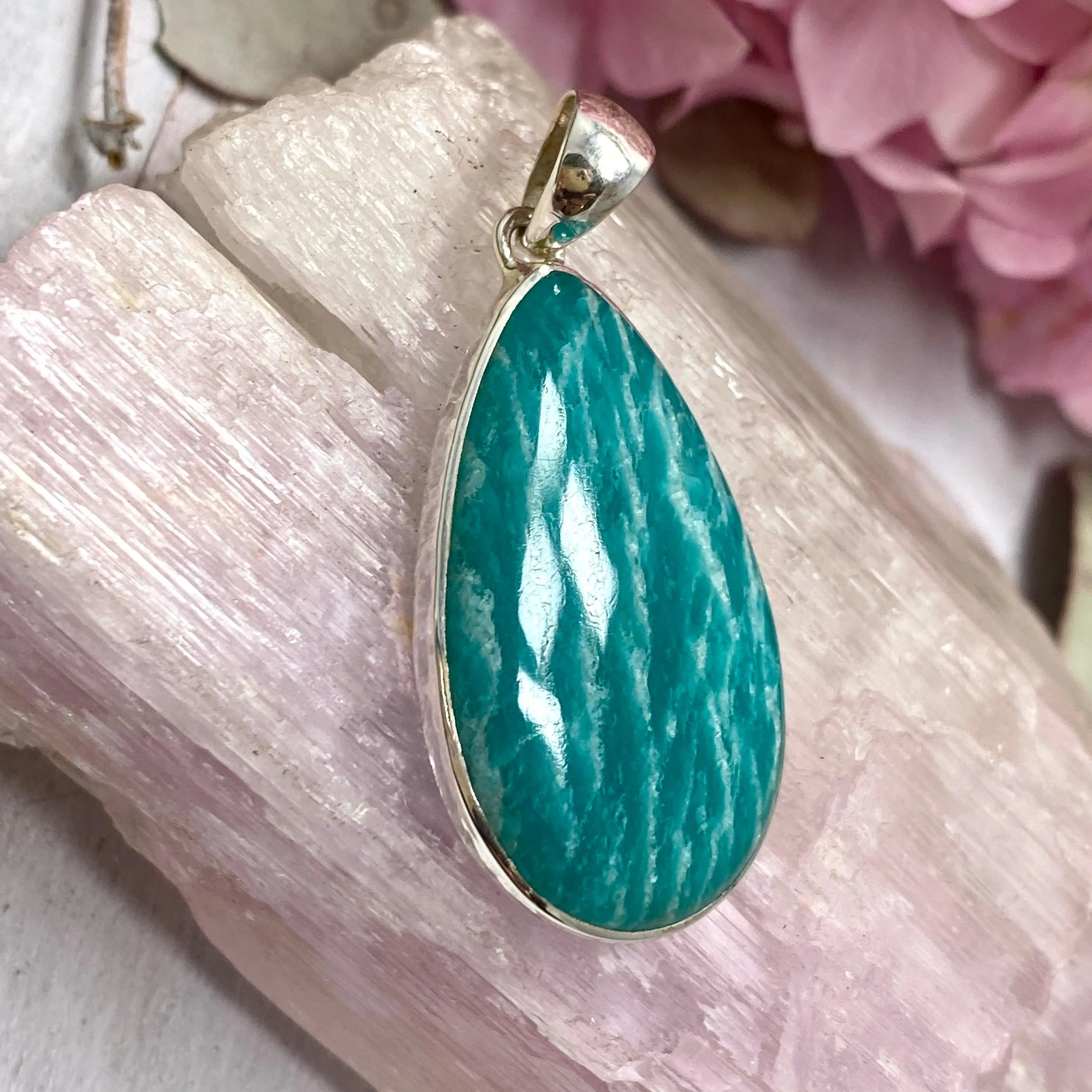 Amazonite teardrop pendant KPGJ2810
