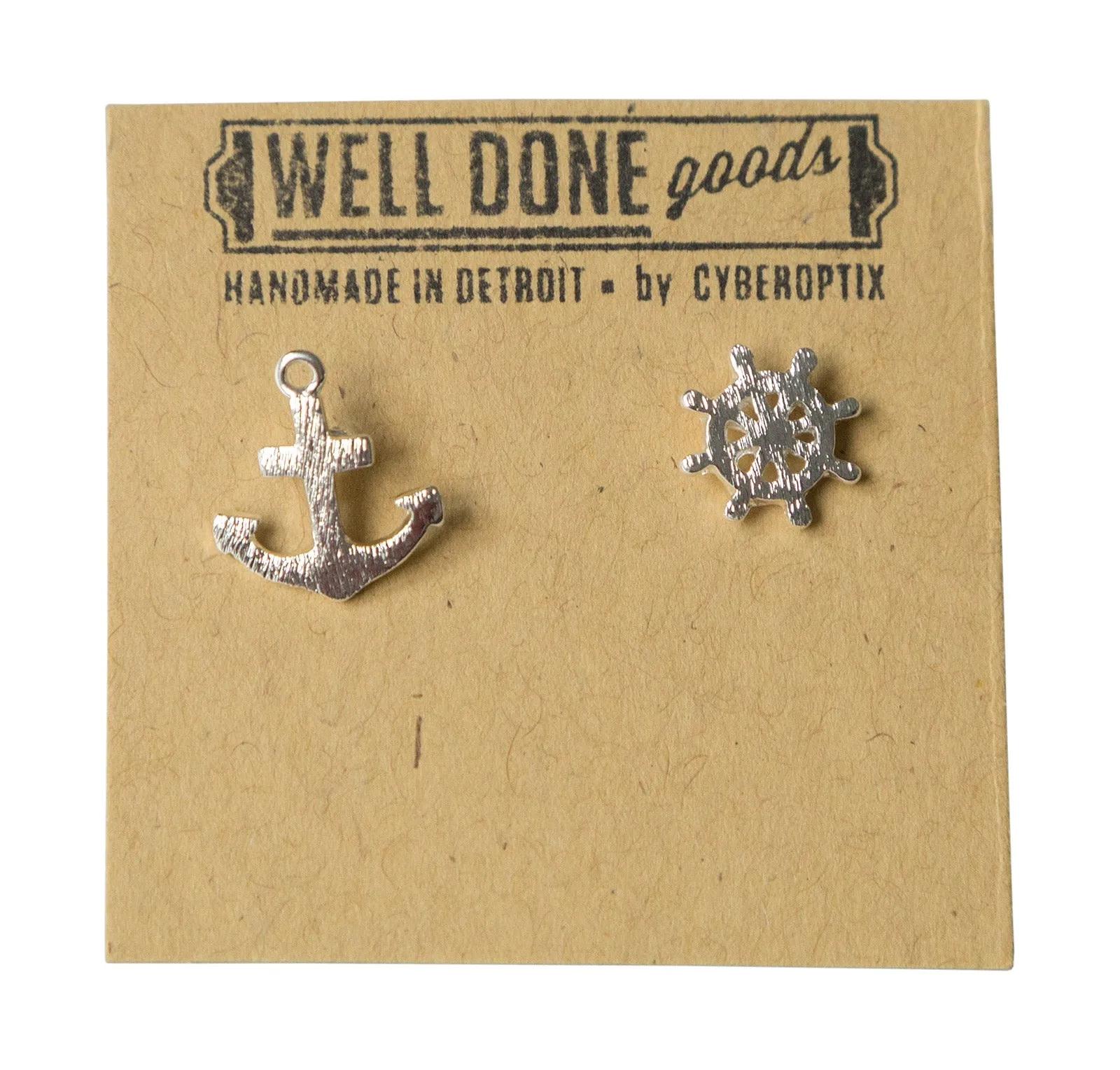 Anchor & Helm Stud Earrings