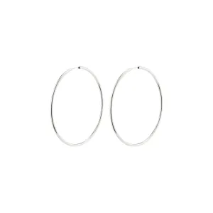 APRIL recycled large hoop earrings silver-plated