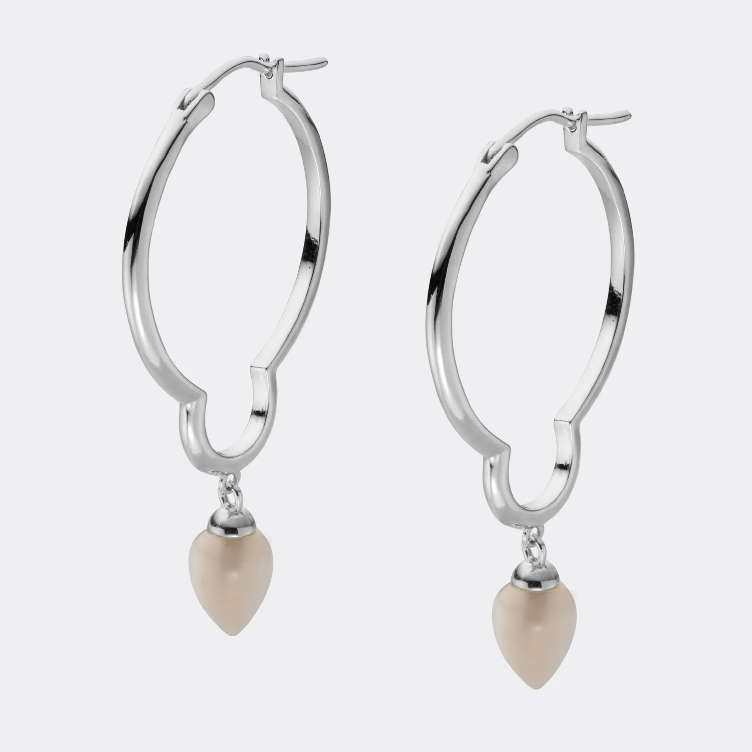 Artemesia Silver Hoops