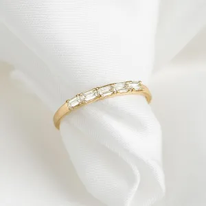 Baguette Diamond Ring 14k Gold - Julie