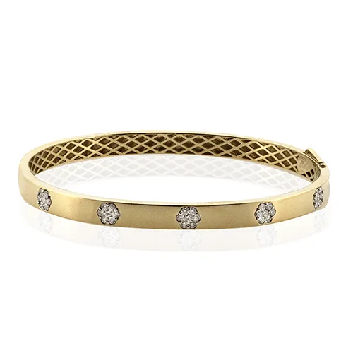 Bangle in 18k Gold with Diamonds