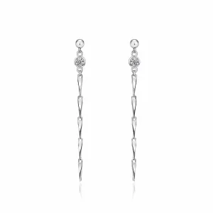 Bar Link Twist Chain Drop Earrings