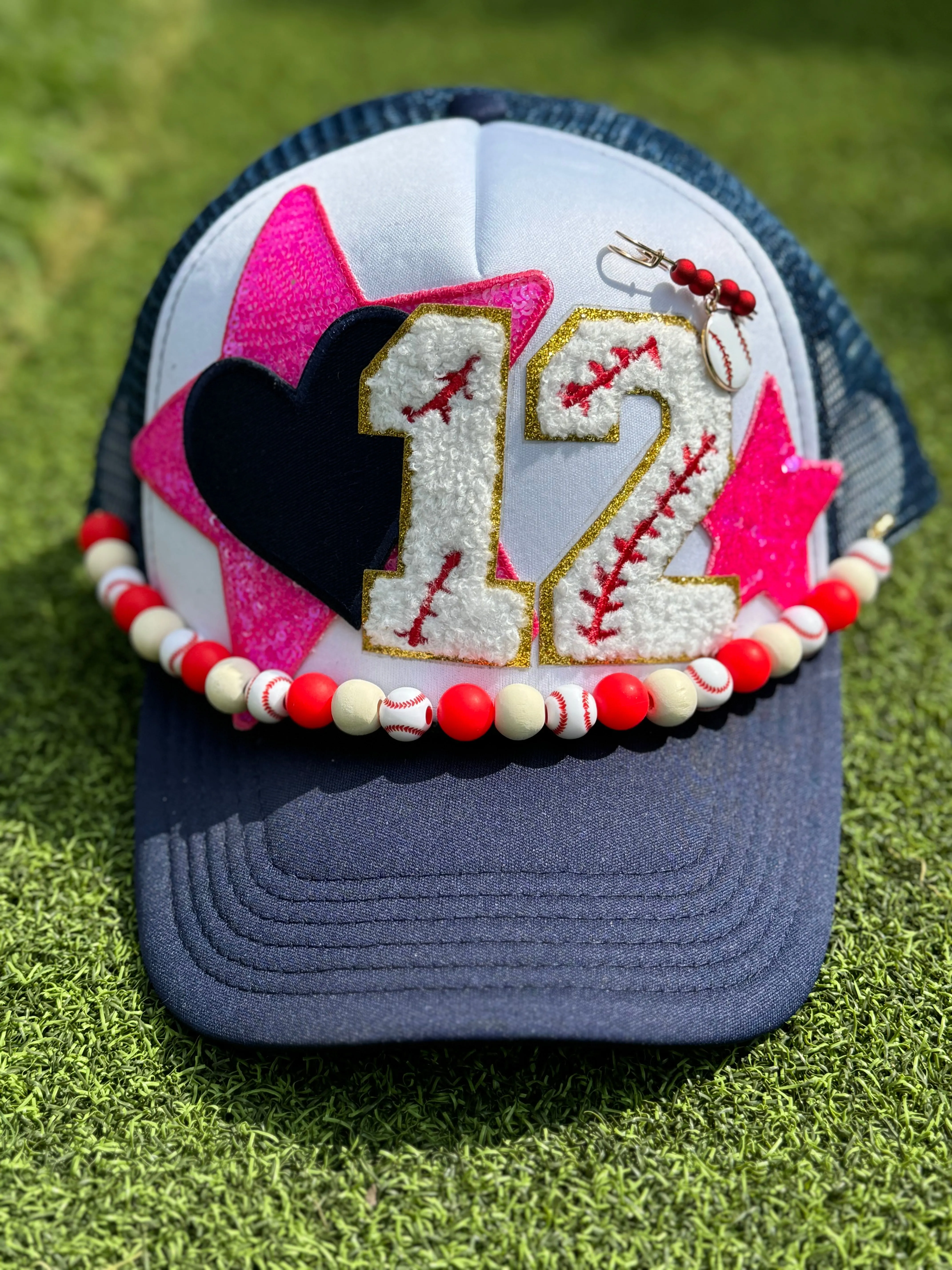 Baseball BEAD CHAINS for Trucker Hats